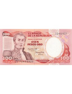 Colombie 100 Pesos Oro - 01-01-1983 - P.426a 100 pesos oro 1983