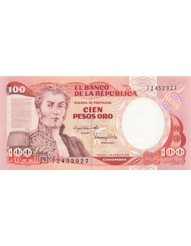 Colombie 100 Pesos Oro - 01-01-1983 - P.426a 100 pesos oro 1983