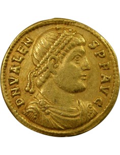 Rome Empire Valens Empereur debout 1 solidus Or 364 Héraclée 2