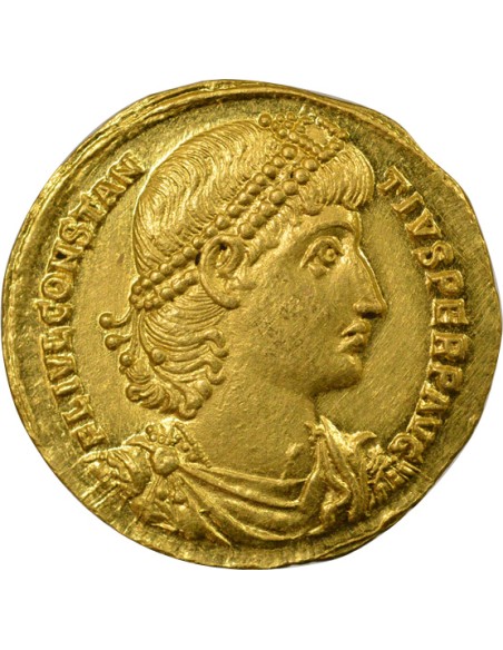 Rome Empire Constance II Rome & Constantinople 1 solidus Or 347-355 Antioche