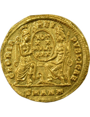 Rome Empire Constance II Rome & Constantinople 1 solidus Or 347-355 Antioche