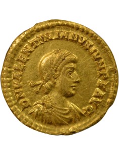 Rome Empire Valentinien II Valens & Gratien 1 solidus Or 375-378 Trèves 2