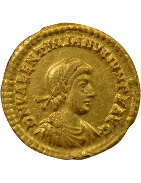 Rome Empire Valentinien II Valens & Gratien 1 solidus Or 375-378 Trèves
