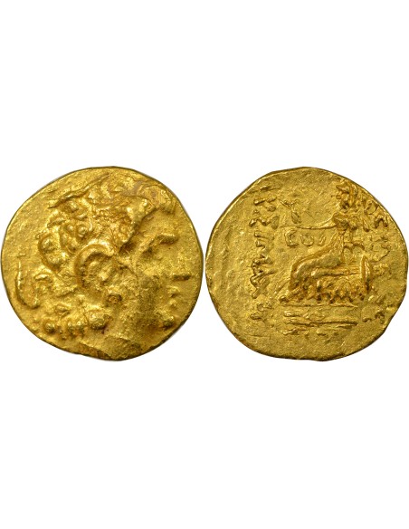 Royaume du Pont Mithridates VI au nom de Lysimaque 1 statère Or 88-86 Av JC