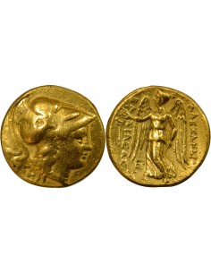 Grèce (Cilicie) Philotas / Philoxène au nom d'Alexandre 1 statère Or 323-319 Av JC Tarse