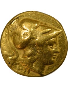 Grèce (Cilicie) Philotas / Philoxène au nom d'Alexandre 1 statère Or 323-319 Av JC Tarse 2