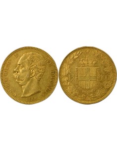 Italie Charles-Albert Humbert I - 100 Lire Or - 1888 R Rome 100 lire Or 1888 R Rome