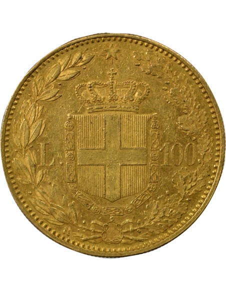 Italie Charles-Albert Humbert I - 100 Lire Or - 1888 R Rome 100 lire Or 1888 R Rome
