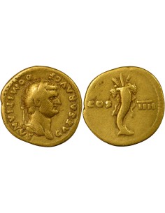 Rome Empire Domitien Corne d'Abondance 1 aureus Or 76 R Rome