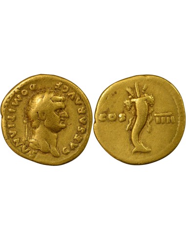 Rome Empire Domitien Corne d'Abondance 1 aureus Or 76 R Rome