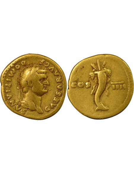 Rome Empire Domitien Corne d'Abondance 1 aureus Or 76 R Rome
