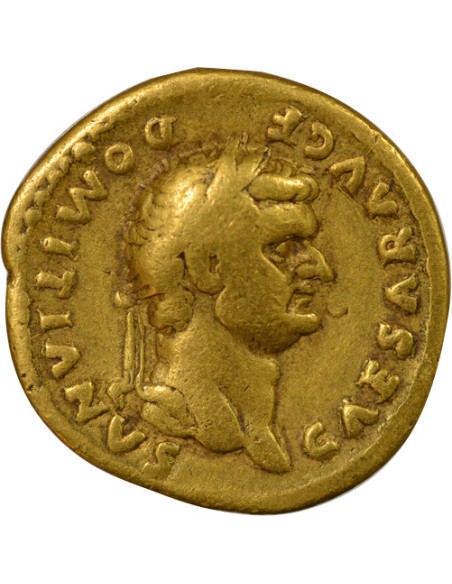 Rome Empire Domitien Corne d'Abondance 1 aureus Or 76 R Rome