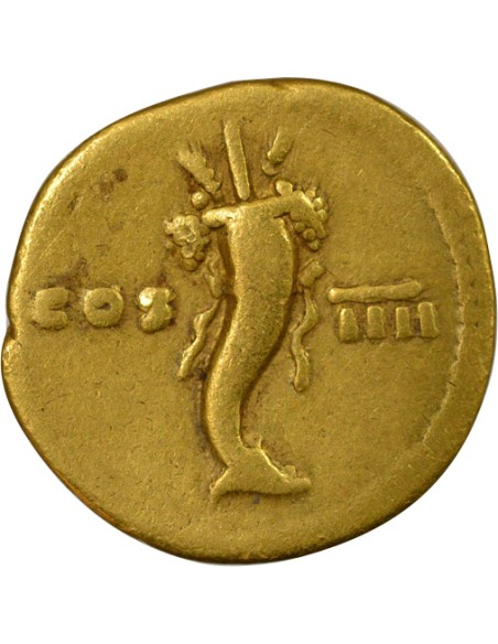 Rome Empire Domitien Corne d'Abondance 1 aureus Or 76 R Rome