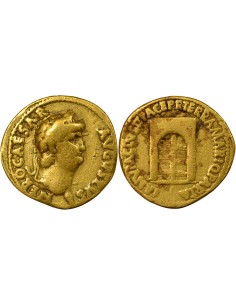 Rome Empire Néron Porte de Janus 1 aureus Or 64-65 R Rome