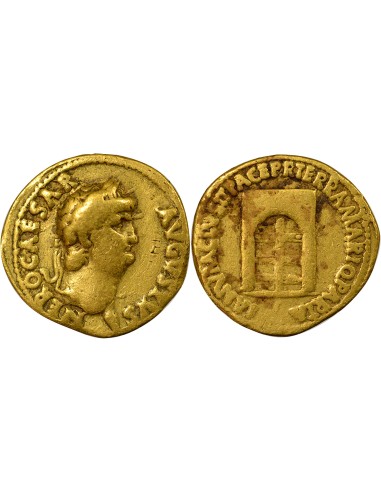 Rome Empire Néron Porte de Janus 1 aureus Or 64-65 R Rome