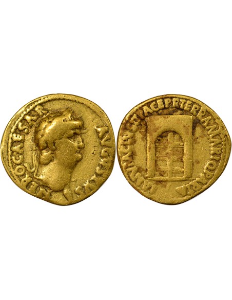 Rome Empire Néron Porte de Janus 1 aureus Or 64-65 R Rome