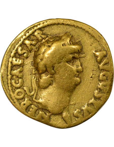 Rome Empire Néron Porte de Janus 1 aureus Or 64-65 R Rome