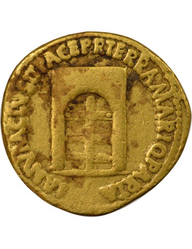 Rome Empire Néron Porte de Janus 1 aureus Or 64-65 R Rome