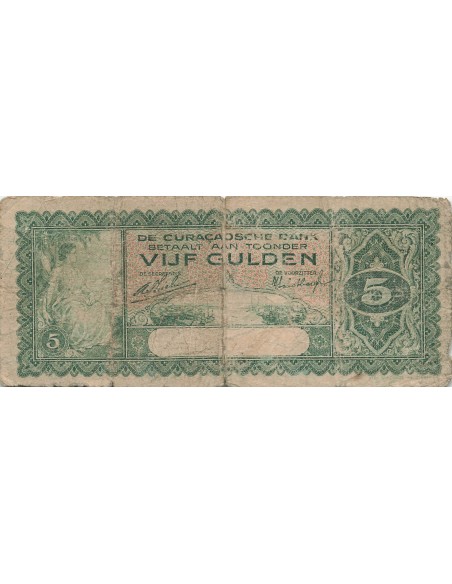 Curaçao 5 Gulden - 1930 - P.15 5 gulden 1930