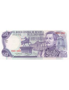 El Salvador 50 Colones - 1980 - P.131b 50 colones 1980