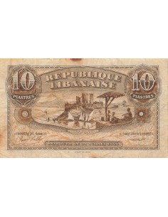Liban 10 Piastres - 1942 - P.35 10 piastres 1942 2