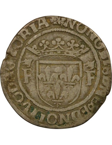 François Ier 13e Type 1/2 teston Argent 1527-1540 D Lyon