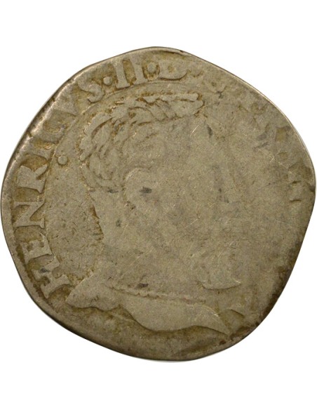 Henri II 5e Type 1 teston Argent 1554 M Toulouse