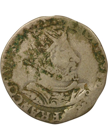 François Ier 8e Type 1/2 teston Argent 1540-1547 D Lyon