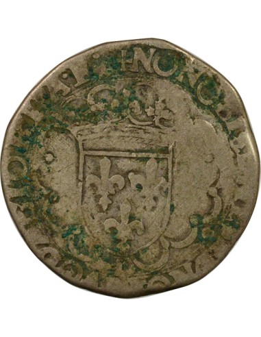 François Ier 8e Type 1/2 teston Argent 1540-1547 D Lyon