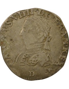 Charles IX 6e Type 1 teston Argent 1564 D Lyon 2