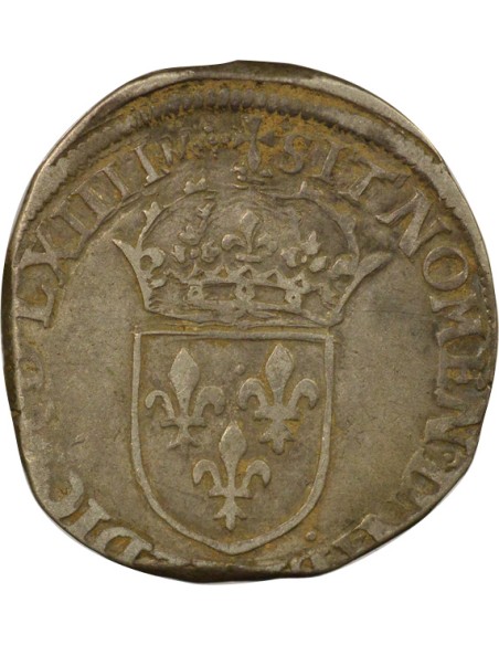 Charles IX 6e Type 1 teston Argent 1564 D Lyon