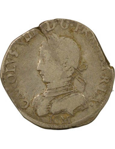 Henri II 2e Type 1 teston Argent 1562 K Bordeaux