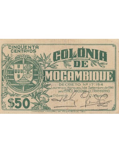 Mozambique 50 Centavos - 01-09-1941 - P.80 50 centavos 1941
