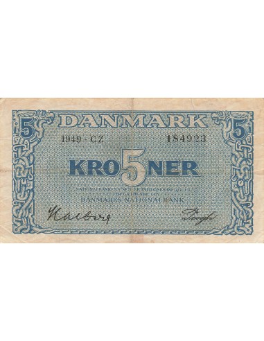 Danemark 5 Kroner - 1949 - P.35f 5 kroner 1949