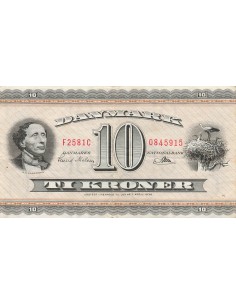 Danemark 10 Kroner - 1958 - P.44 10 kroner 1958