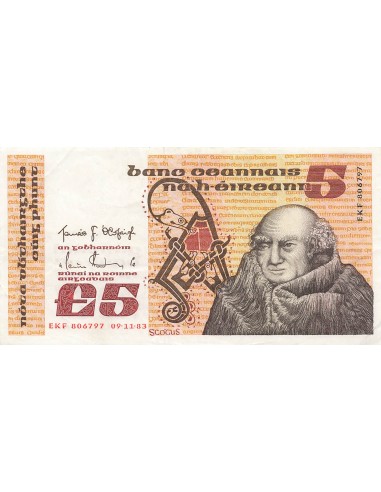 Irlande 5 Pounds - Scotus Eriugena - 1983 - P.71d 5 pounds 1983