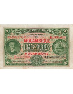 Mozambique 1 Escudo - 01-09-1941 - P.81 1 escudo 1941
