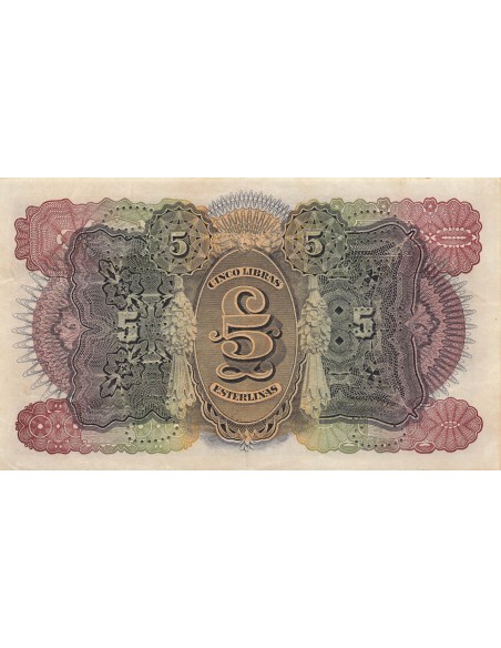 Mozambique 5 Libras - 15-01-1934 - P.R32 5 libras 1934