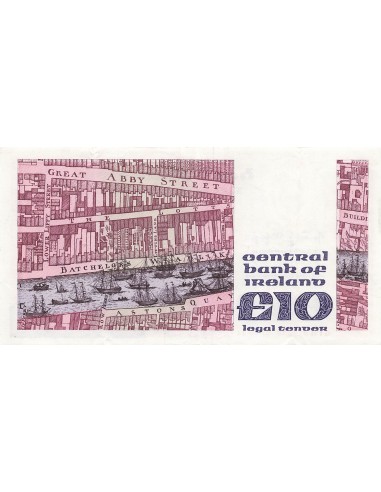 Irlande 10 Pounds - Jonathan Swift - 1984 - P.72b 10 pounds 1984