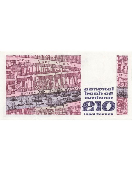 Irlande 10 Pounds - Jonathan Swift - 1984 - P.72b 10 pounds 1984