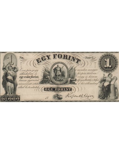 Hongrie 1 Forint - ND (1852) - P.S141 1 forint 1852