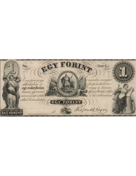Hongrie 1 Forint - ND (1852) - P.S141 1 forint 1852