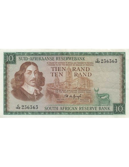 Afrique du Sud Jan Van Riebeeck 10 Rand - Jan Van Riebeeck - ND (1967) - P.114b 10 rand 1967