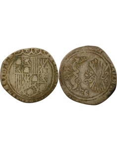 Espagne Ferdinand & Isabelle Ferdinand & Isabelle - Real Argent - 1506 / 1520 G Grenade 1 real Argent 1506-1520 Grenade
