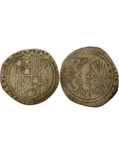 Espagne Ferdinand & Isabelle Ferdinand & Isabelle - Real Argent - 1506 / 1520 G Grenade 1 real Argent 1506-1520 Grenade