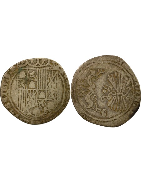 Espagne Ferdinand & Isabelle Ferdinand & Isabelle - Real Argent - 1506 / 1520 G Grenade 1 real Argent 1506-1520 Grenade