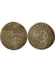 Espagne Ferdinand & Isabelle Ferdinand & Isabelle - Real Argent - 1530 / 1540 S Séville 1 real Argent 1530-1540 S Séville