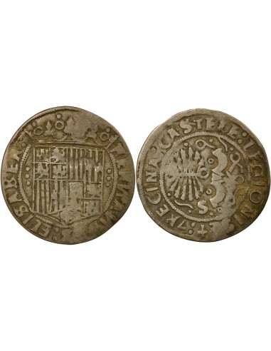 Espagne Ferdinand & Isabelle Ferdinand & Isabelle - Real Argent - 1530 / 1540 S Séville 1 real Argent 1530-1540 S Séville