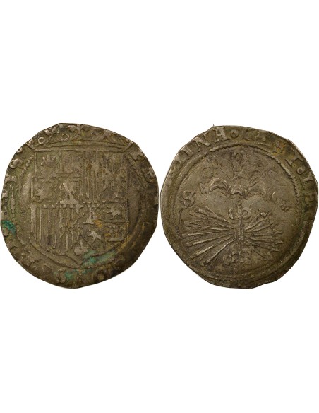 Espagne Ferdinand & Isabelle Ferdinand & Isabelle - Real Argent - 1556 / 1560 S Séville 1 real Argent 1556-1560 S Séville