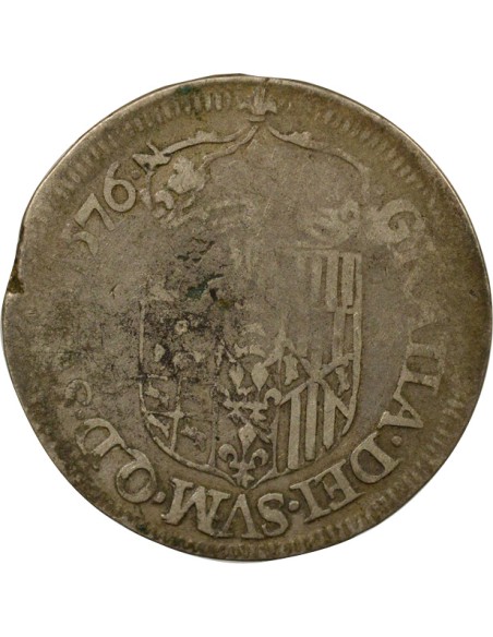 Henri II – Teston Argent - 1576 Pau 1 franc Argent 1576 Pau